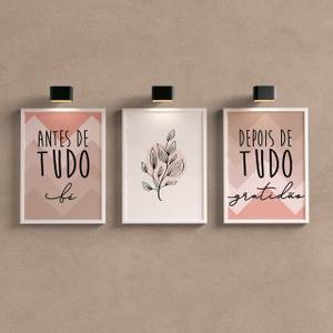 Kit Quadros Decorativos para Sala ou Quarto