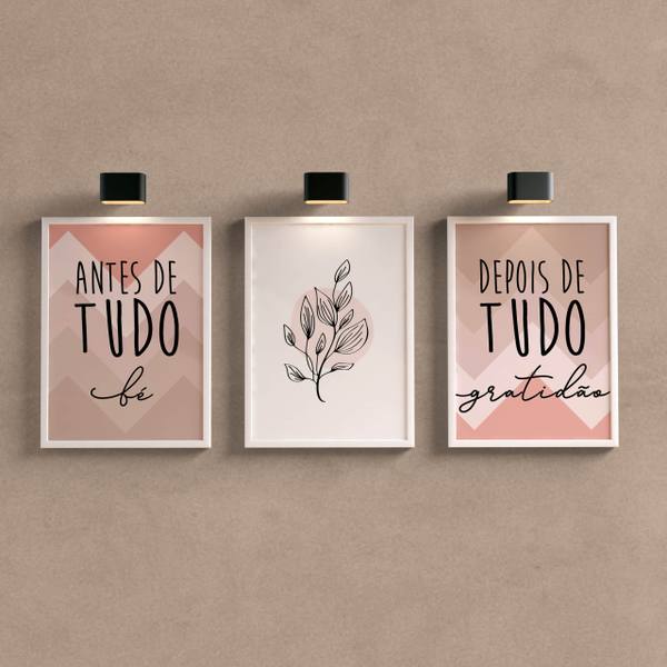 Kit Quadros Decorativos para Sala ou Quarto