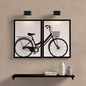 Kit Quadros Decorativos Bicicleta
