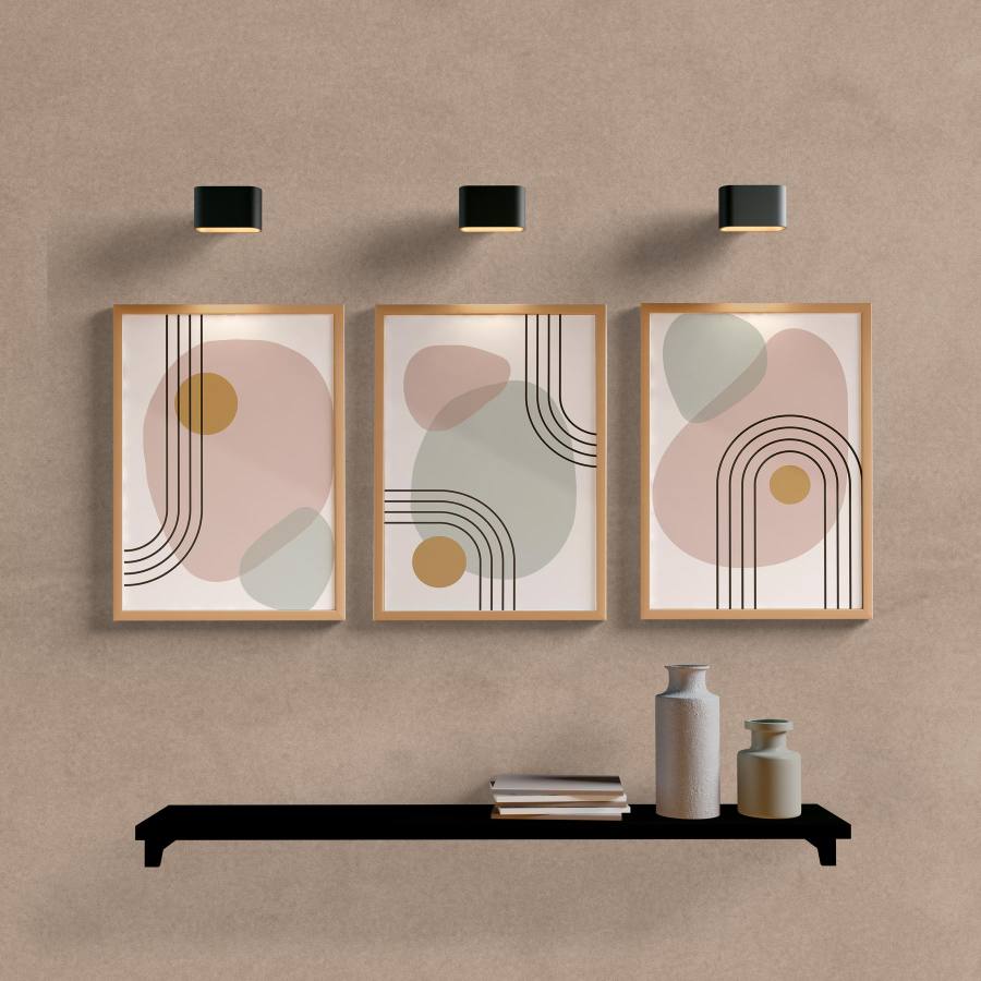 Kit Quadros Decorativos Boho Lines - quadro decorativo em ambiente decorado