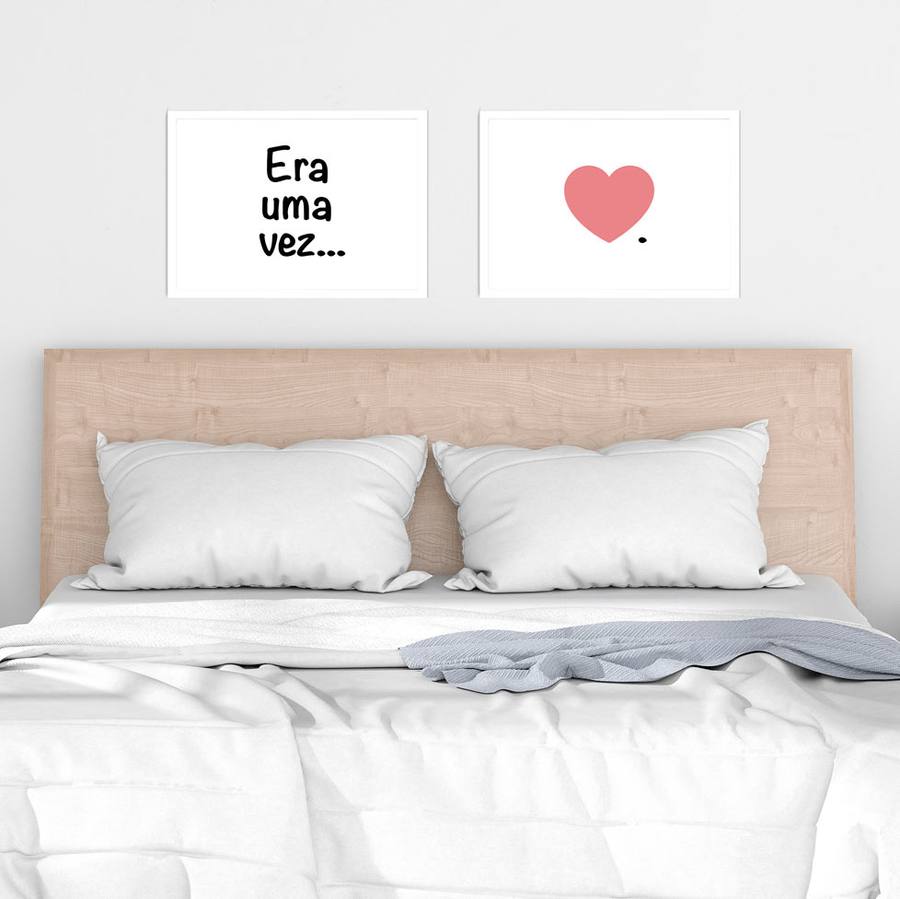 Kit Quadros Decorativos Era Uma Vez - detalhe da moldura e acabamento