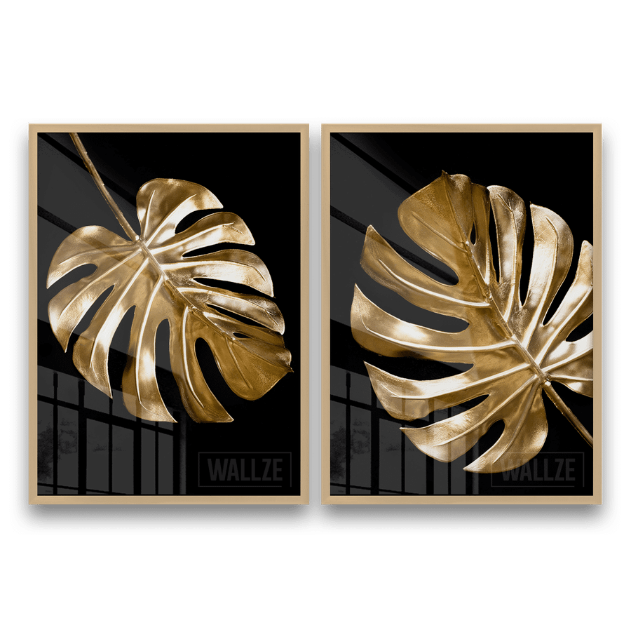 Kit Quadros Decorativos Folhas de Ouro - imagem 8