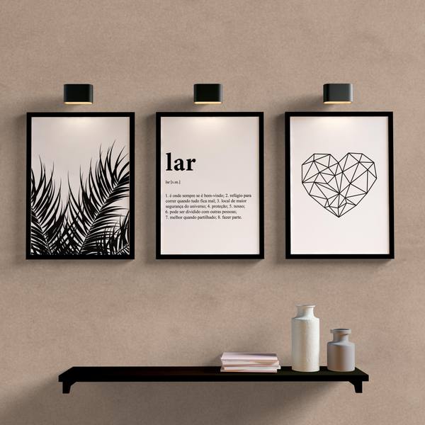 Kit Quadros Decorativos Sala Quarto lar
