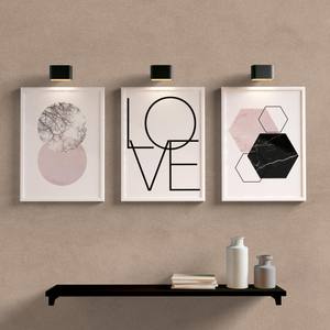 Kit Quadros Decorativos Sala Quarto Love
