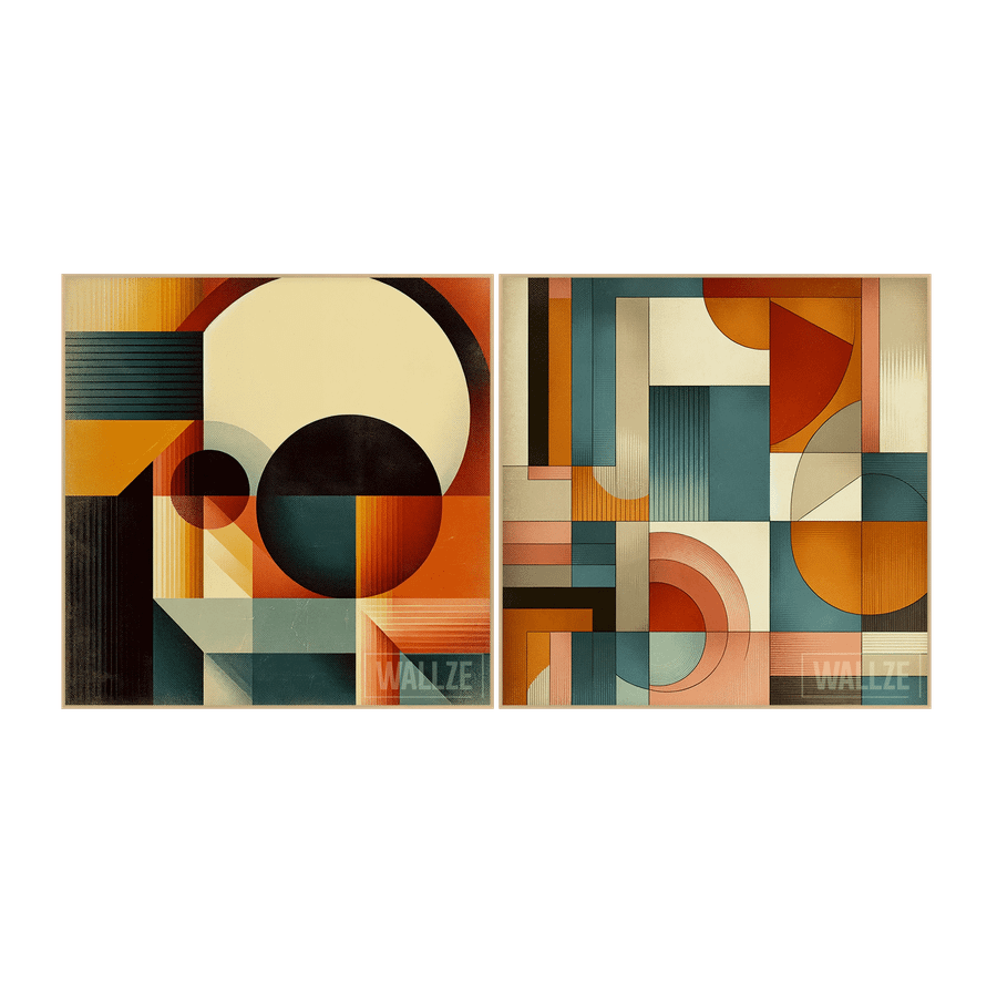 Kit Quadros Decorativos Sinfonia de Formas - vista aproximada da impressão