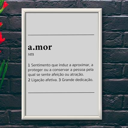 Quadro Decorativo A.mor | Wallze