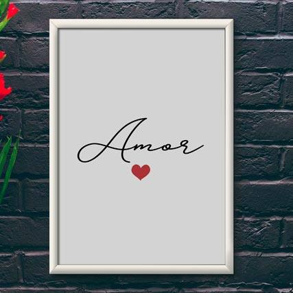 Quadro Decorativo Amor | Wallze