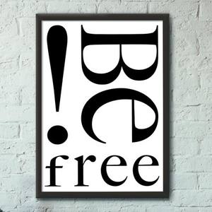 Quadro Decorativo Be Free | Wallze