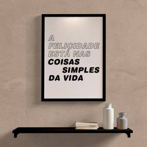 Quadro Decorativo A Felicidade | Wallze