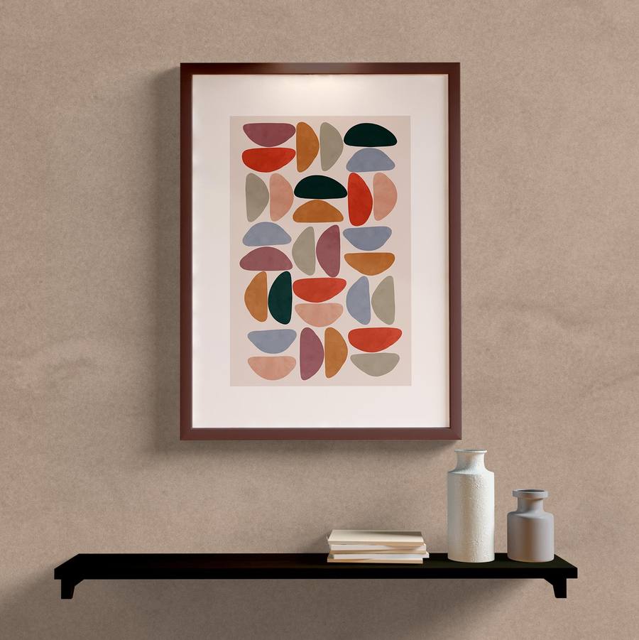 Quadro Decorativo Abstrato Color - vista aproximada da impressão
