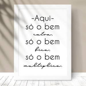 Quadro Decorativo frase