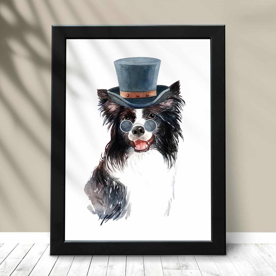 Quadro Decorativo Border Collie | Wallze