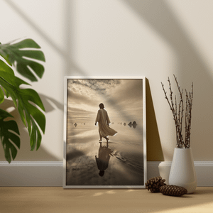 Quadro Decorativo Caminha sobre as Aguas Jesus