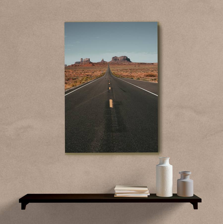Quadro Decorativo Estrada - quadro decorativo em ambiente decorado