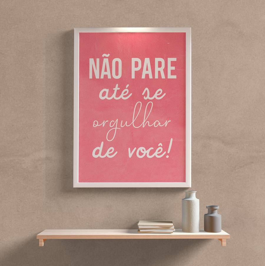 Quadro Decorativo Frase