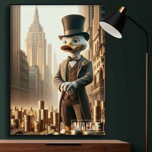 Quadro Decorativo o Magnata da Metrópole | Wallze