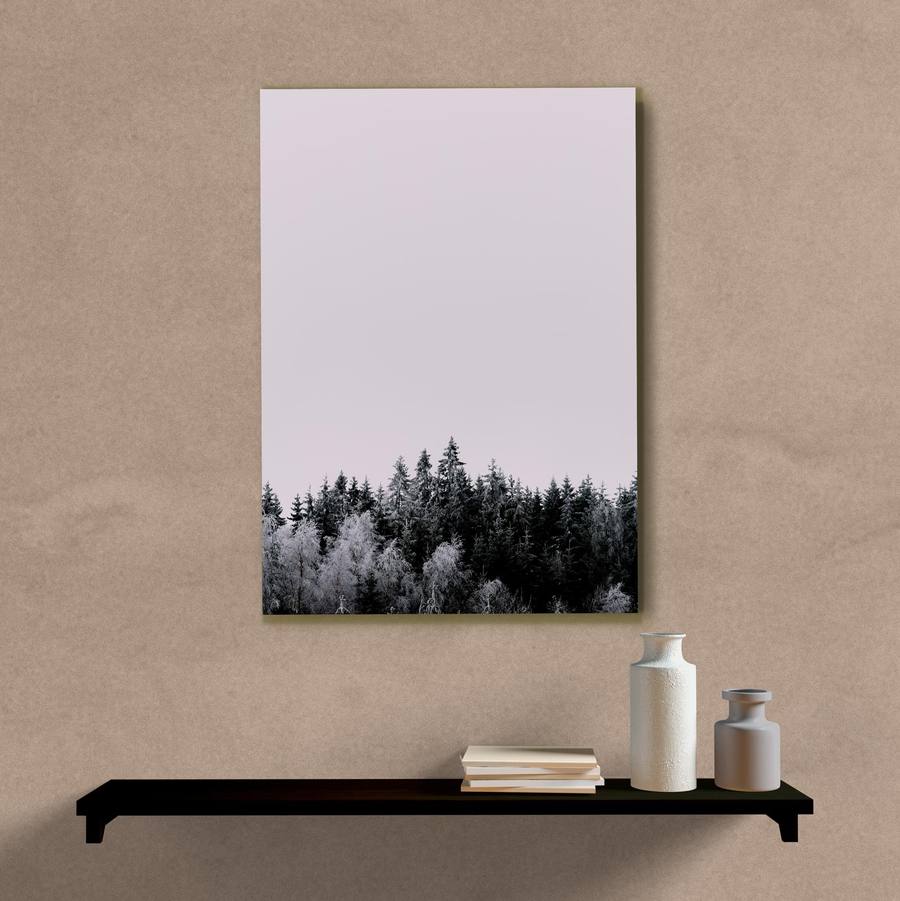 Quadro Decorativo Pinheiros - quadro decorativo em ambiente decorado