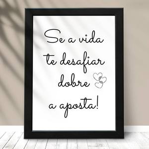 Quadro Decorativo Frase