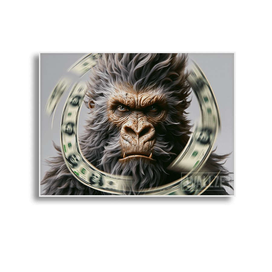 Quadro-decorativo-gorila-dolar