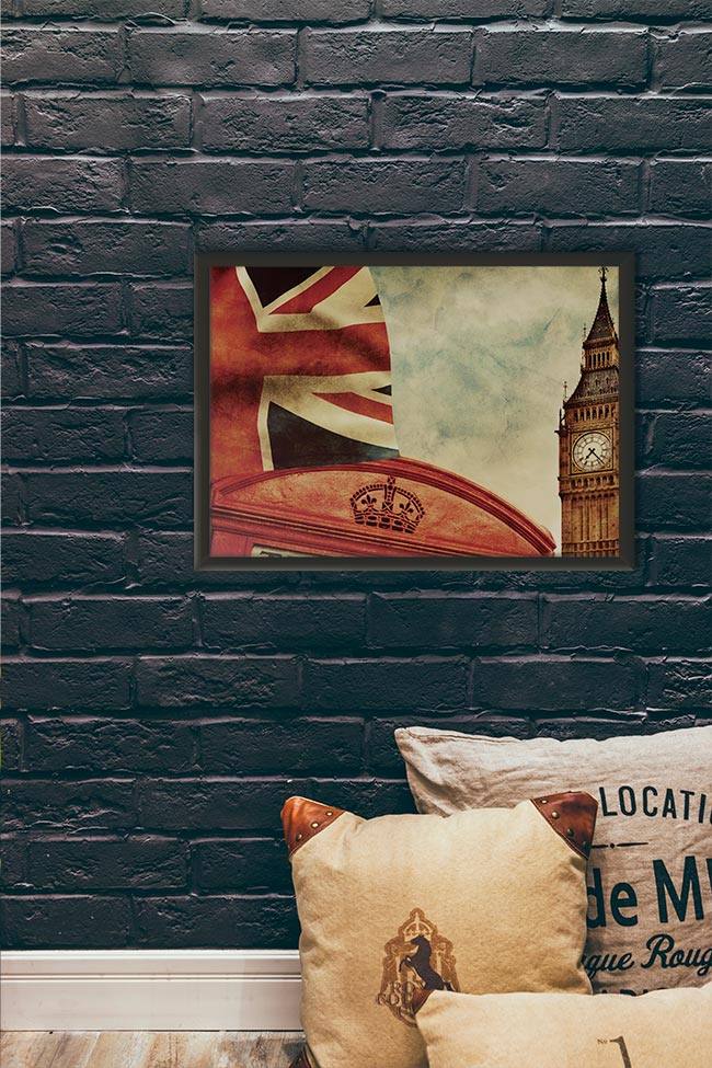 Quadro Londres - 01 - quadro decorativo em ambiente decorado