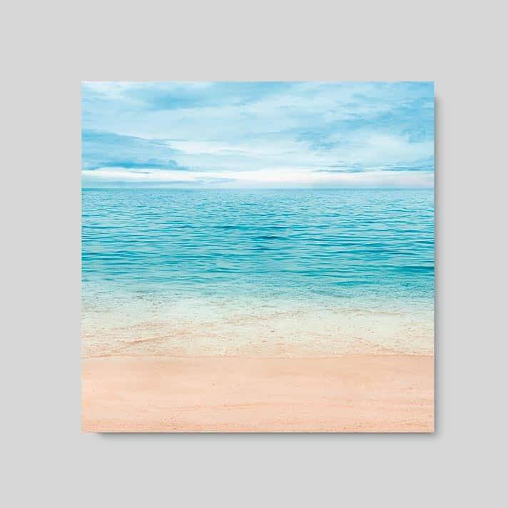 Quadro Decorativo Mar - detalhe da moldura e acabamento