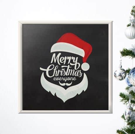 Quadro Decorativo Merry Christmas - quadro decorativo em ambiente decorado