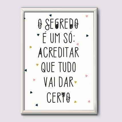 Quadro Decorativo O segredo é um só - quadro decorativo em ambiente decorado
