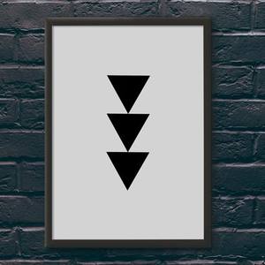Quadro Decorativo Triângulos | Wallze