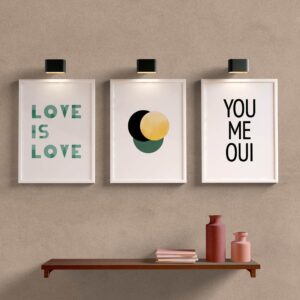 Kit Quadros Decorativos Love is Love