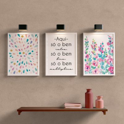 Kit Quadros Decorativos Love is Love