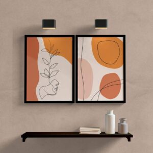 Kit quadros decorativos para sala minimalista
