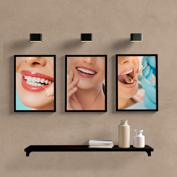 kit quadros decorativos dentista