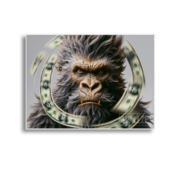 Quadro-decorativo-gorila-dolar
