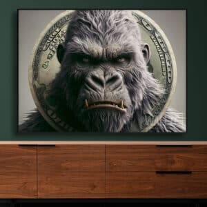 Quadro-decorativo-gorila-dinheiro